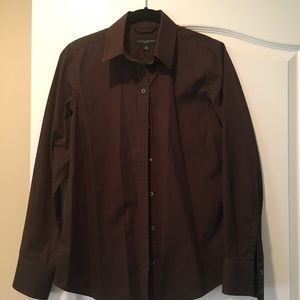Brown Long Sleeve Button Down